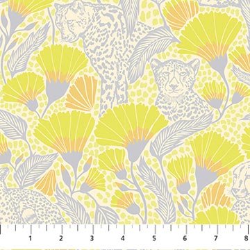 PRE - Order Anna Maria Textiles - Mosaic Menagerie - Cheetah Teeth AMT191 - 50V Meringue - Half Yard - December 2026 - Modern Fabric Shoppe