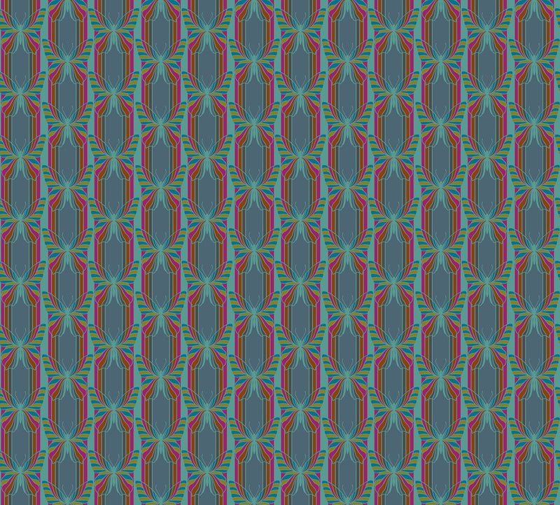 PRE - Order Anna Maria Textiles - Mosaic Menagerie - Hidden AMT189 - 68V Dusk - Half Yard - December 2026 (Copy) - Modern Fabric Shoppe