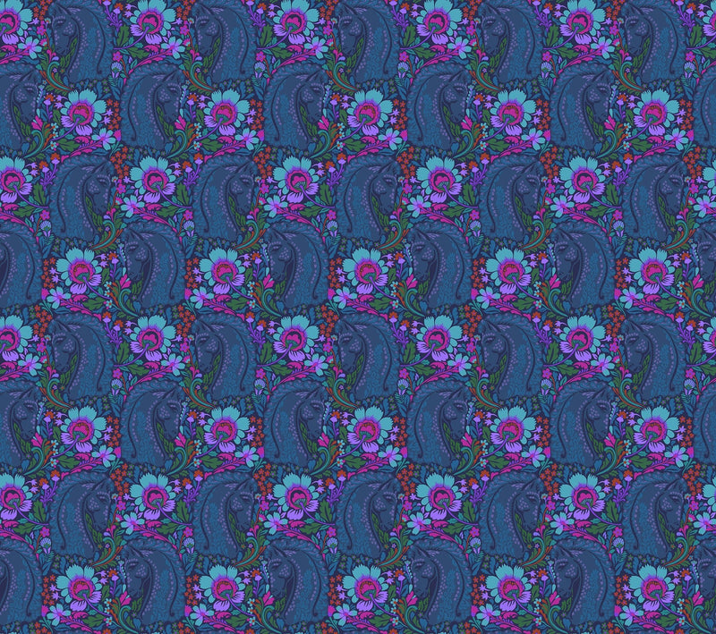 PRE - Order Anna Maria Textiles - Mosaic Menagerie - Main Event AMT192 - 86C Sapphire - Half Yard - December 2026 - Modern Fabric Shoppe