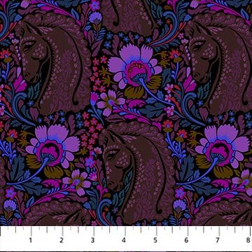 PRE - Order Anna Maria Textiles - Mosaic Menagerie - Main Event AMT192 - 99L Onyx - Half Yard - December 2026 - Modern Fabric Shoppe