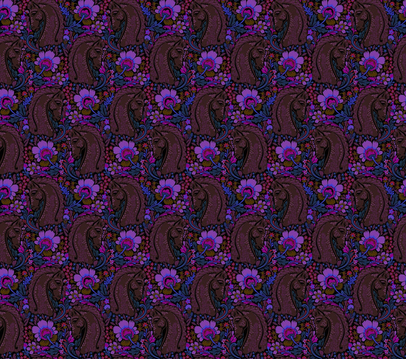 PRE - Order Anna Maria Textiles - Mosaic Menagerie - Main Event AMT192 - 99L Onyx - Half Yard - December 2026 - Modern Fabric Shoppe