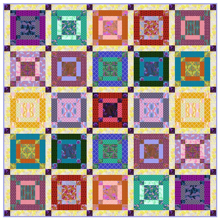 PRE - Order Anna Maria Textiles - Mosaic Menagerie Quilt Kit featuring Mosaic Menagerie - December 2026 - Modern Fabric Shoppe