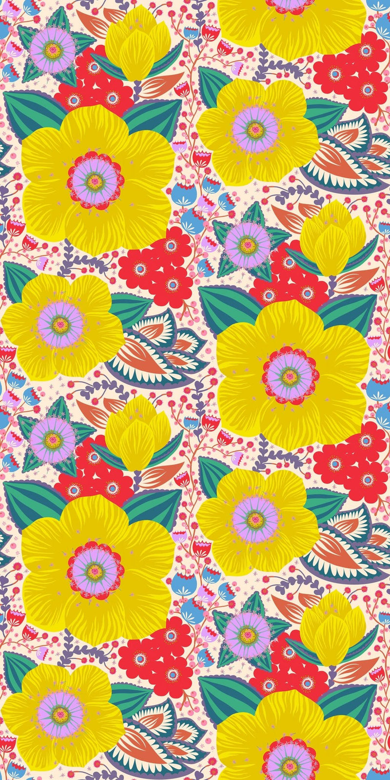 PRE - Order Anna Maria Textiles - Overdressed - Honorable Mention AMT149 - 12C Primary - Half Yard - January 2026 - Modern Fabric Shoppe