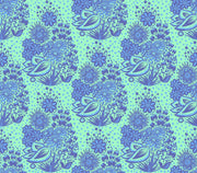 PRE - Order Anna Maria Textiles - Overdressed - Totem AMT152 - 47C Blue - Half Yard - January 2026 - Modern Fabric Shoppe