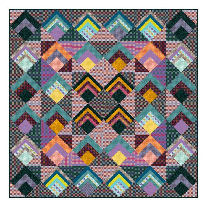 PRE - Order Anna Maria Textiles - Promenade Quilt Kit featuring Check Mates - February 2026 - Modern Fabric Shoppe
