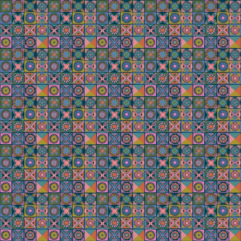 PRE - Order Anna Maria Textiles - Rhapsody - Cottage Kitchen AMT168 - 47L Navy - Half Yard - June 2026 - Modern Fabric Shoppe