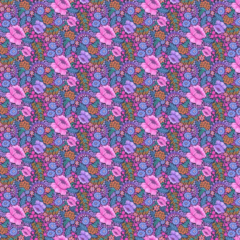 PRE-Order Anna Maria Textiles- Sugar Coated- Curtsy AMT203-84L Plum- Half Yard- May 2027 - Modern Fabric Shoppe