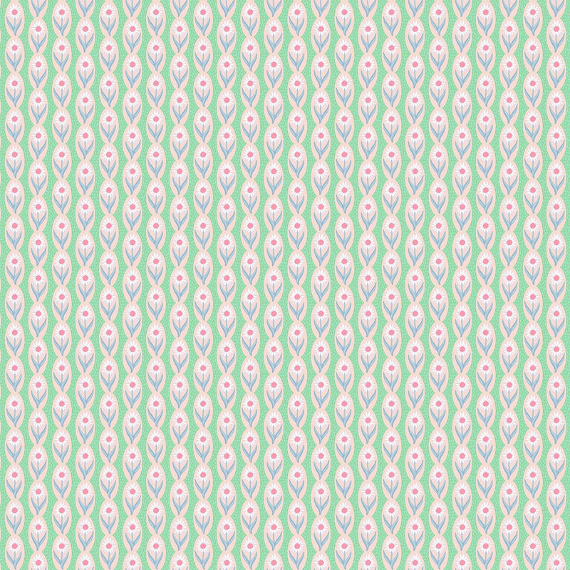 PRE-Order Anna Maria Textiles- Sugar Coated- Daisy Chain AMT201-23V Peach- Half Yard- May 2027 - Modern Fabric Shoppe