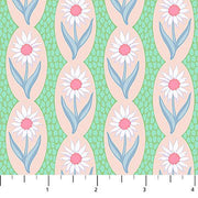 PRE-Order Anna Maria Textiles- Sugar Coated- Daisy Chain AMT201-23V Peach- Half Yard- May 2027 - Modern Fabric Shoppe