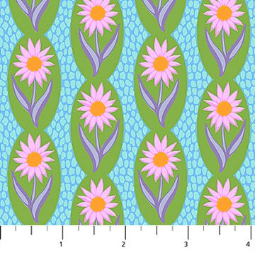 PRE-Order Anna Maria Textiles- Sugar Coated- Daisy Chain AMT201-72L Verdant- Half Yard- May 2027 - Modern Fabric Shoppe