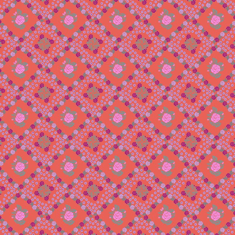 PRE-Order Anna Maria Textiles- Sugar Coated- Rose Paper AMT202-38C Sunset- Half Yard- May 2027 - Modern Fabric Shoppe