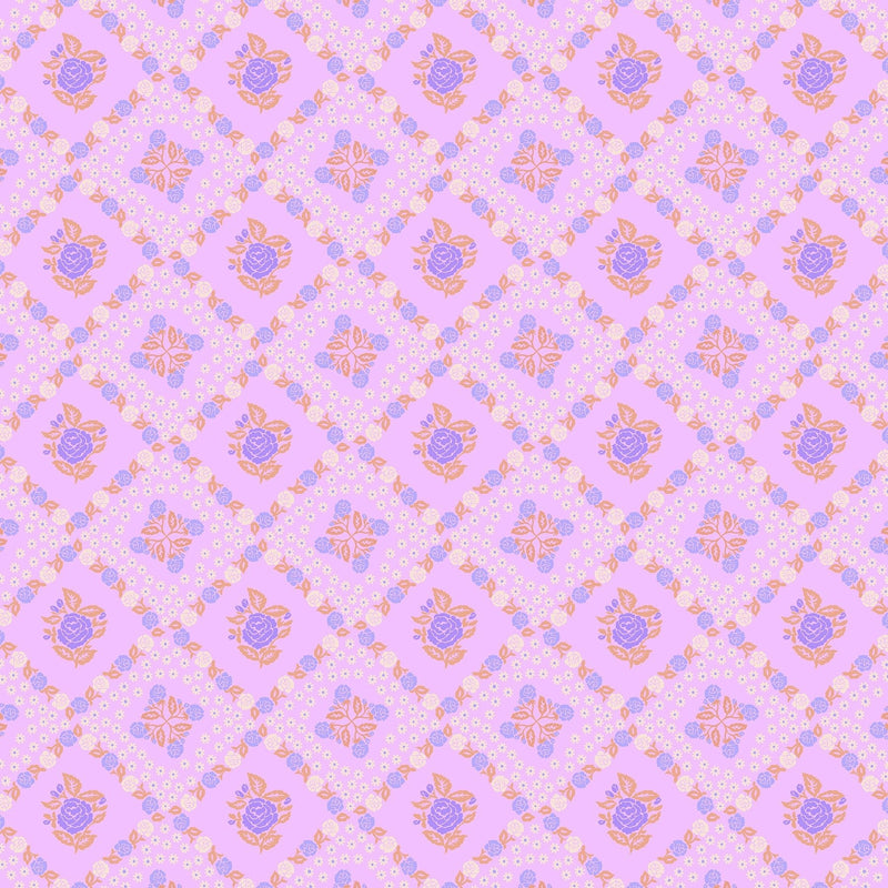 PRE-Order Anna Maria Textiles- Sugar Coated- Rose Paper AMT202-83V Perfume- Half Yard- May 2027 - Modern Fabric Shoppe