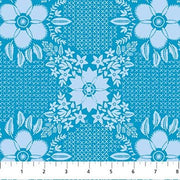 PRE - Order Anna Maria Textiles - Sunseekers - Embroidery AMT194 - 62C Cerulean - Half Yard - January 2027 - Modern Fabric Shoppe