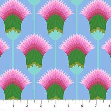PRE - Order Anna Maria Textiles - Sunseekers - Feather Bloom AMT195 - 40V Sky - Half Yard - January 2027 - Modern Fabric Shoppe