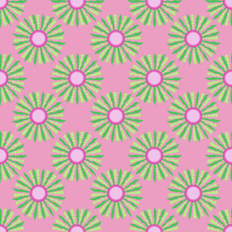 PRE - Order Anna Maria Textiles - Sunseekers - Ribbon Rays AMT196 - 20C Bubblegum - Half Yard - January 2027 - Modern Fabric Shoppe