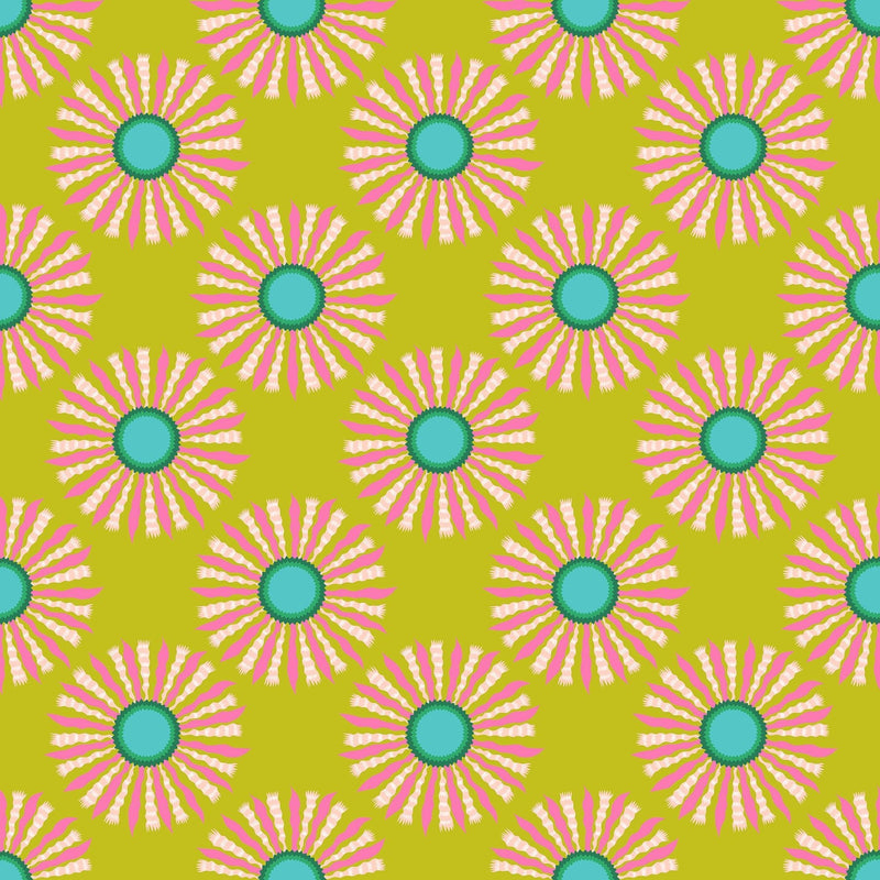 PRE - Order Anna Maria Textiles - Sunseekers - Ribbon Rays AMT196 - 72L Guava - Half Yard - January 2027 - Modern Fabric Shoppe