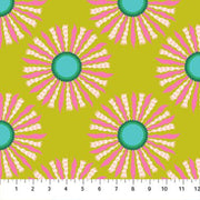 PRE - Order Anna Maria Textiles - Sunseekers - Ribbon Rays AMT196 - 72L Guava - Half Yard - January 2027 - Modern Fabric Shoppe