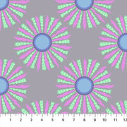PRE - Order Anna Maria Textiles - Sunseekers - Ribbon Rays AMT196 - 92V Silver - Half Yard - January 2027 - Modern Fabric Shoppe