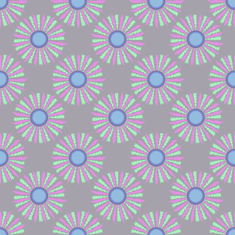 PRE - Order Anna Maria Textiles - Sunseekers - Ribbon Rays AMT196 - 92V Silver - Half Yard - January 2027 - Modern Fabric Shoppe