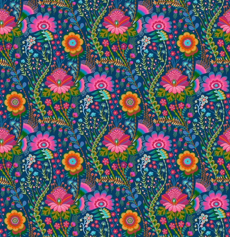 PRE - Order Anna Maria Textiles - Sunseekers - Seeking AMT197 - 69C Prussian - Half Yard - January 2027 - Modern Fabric Shoppe