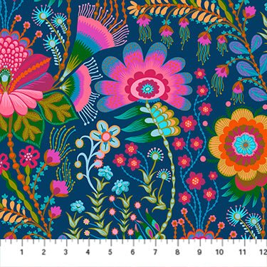 PRE - Order Anna Maria Textiles - Sunseekers - Seeking AMT197 - 69C Prussian - Half Yard - January 2027 - Modern Fabric Shoppe