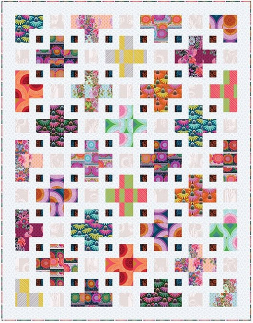 PRE - Order Anna Maria Textiles - The Violet Quilt Kit featuring Perennial Borders - September 2025 - Modern Fabric Shoppe
