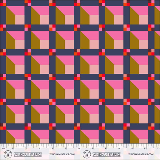 PRE - Order Annabel Wrigley - Happy Place - Window 55376D - 12 Night Sky - Half Yard - August 2026 - Modern Fabric Shoppe