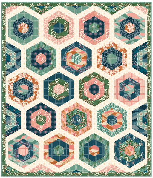 PRE - ORDER Apis Quilt Kit featuring Reimagined Landscapes by Jen Hewitt - November 2025 - Modern Fabric Shoppe
