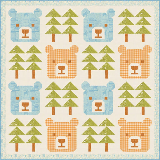 PRE - ORDER Baby Bear Quilt Kit featuring Animal Park Fun by Stacy Iest Hsu - January 2026 - Modern Fabric Shoppe