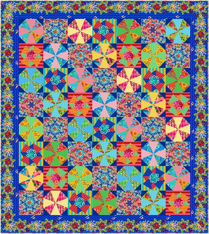 PRE - Order Beach Umbrella Kit featuring Rivera by Odile Bailloeul - November 2026 - Modern Fabric Shoppe