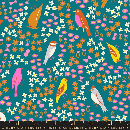 PRE - ORDER Bird is the Word by Kimberly Kight - Storytime RS3077 13 - Half Yard - December 2024 - Modern Fabric Shoppe