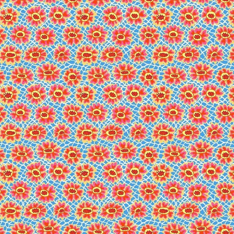 PRE - Order - Bits & Bobs by Brandon Mably - SM Flower Net PWBM116.BLUE - Half Yard - December 2026 - Modern Fabric Shoppe
