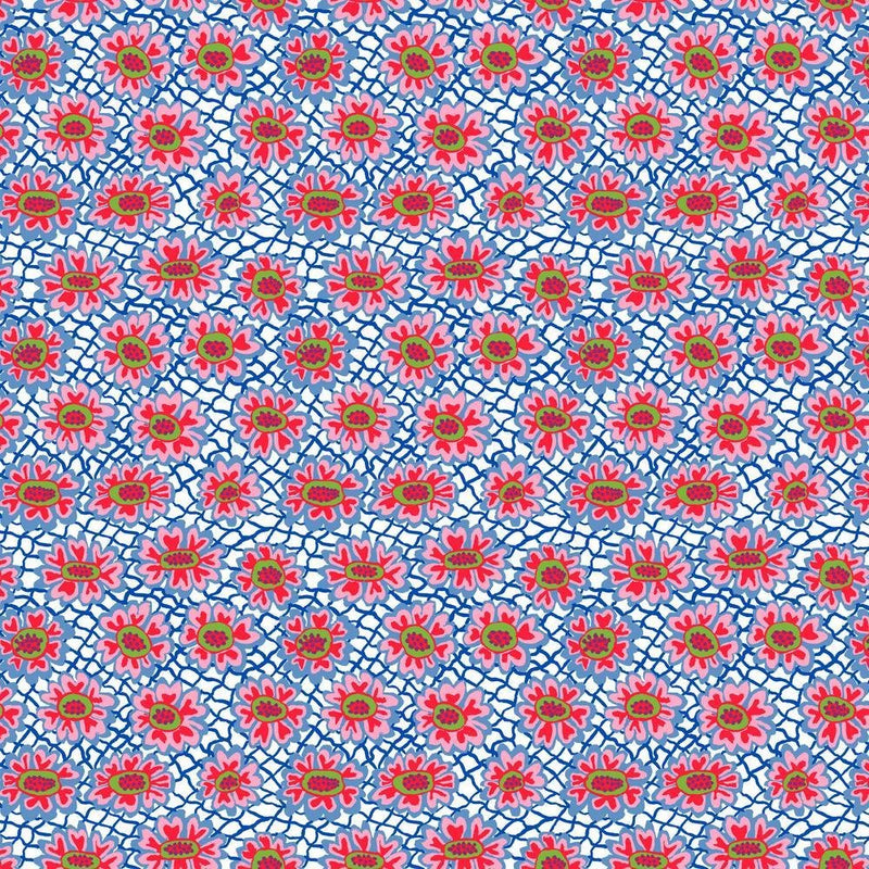 PRE - Order - Bits & Bobs by Brandon Mably - SM Flower Net PWBM116.WHITE - Half Yard - December 2026 - Modern Fabric Shoppe