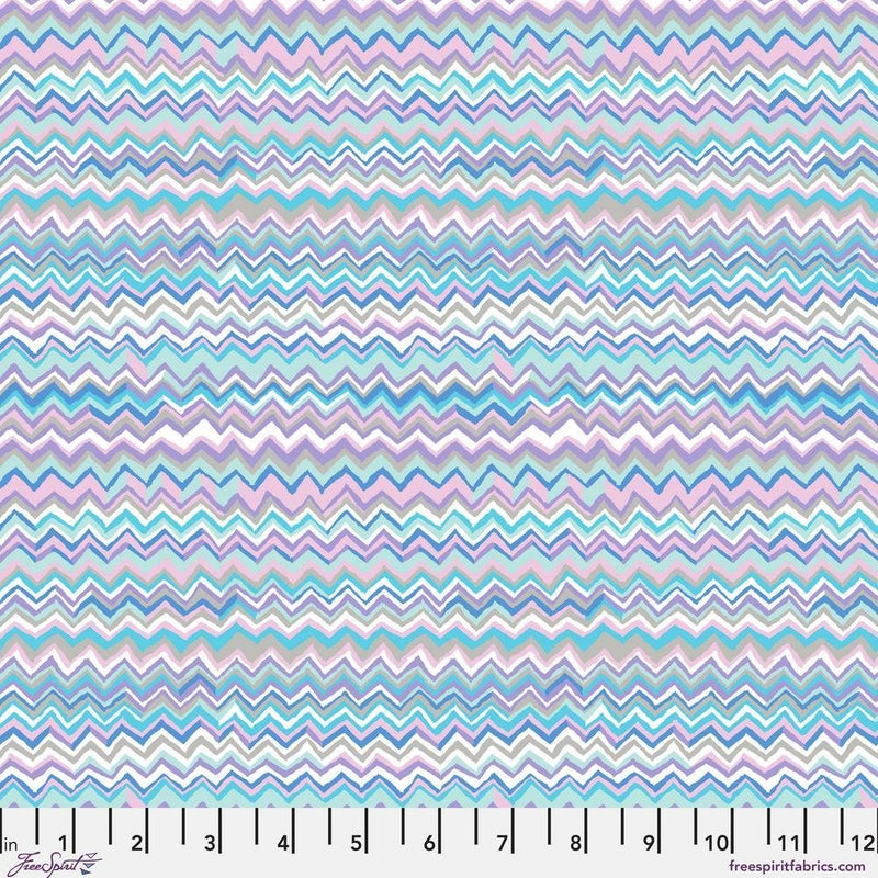 PRE - Order - Bits & Bobs by Brandon Mably - SM Zig Zag PWBM111.BLUE - Half Yard - December 2026 - Modern Fabric Shoppe