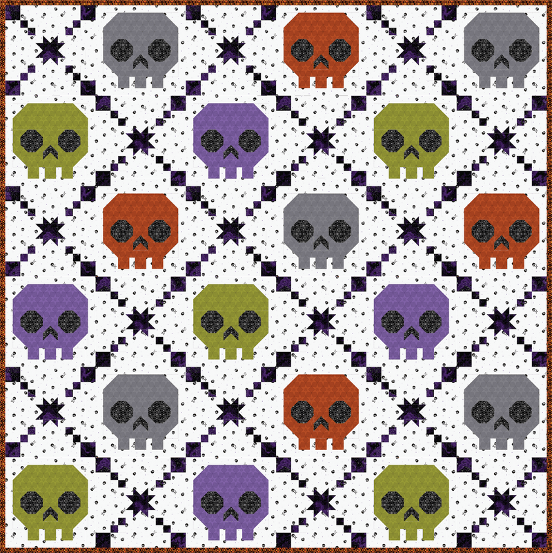 PRE-Order Bone Brigade Light Quilt Kit featuring Enchanter by Libs Elliott- April 2027 - Modern Fabric Shoppe