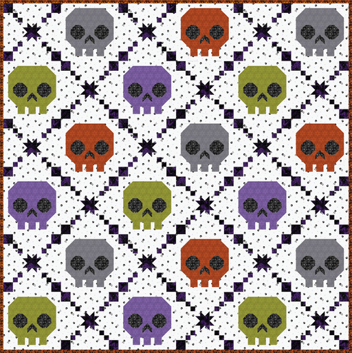 PRE-Order Bone Brigade Light Quilt Kit featuring Enchanter by Libs Elliott- April 2027 - Modern Fabric Shoppe