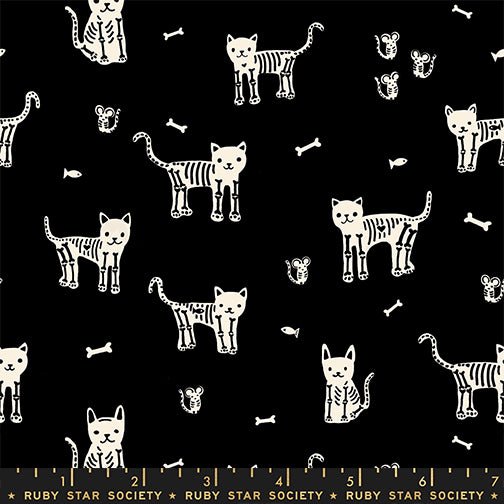 PRE-ORDER Boo Valley by Alexia Marcella Abegg- RS 4194 13 Black - Half Yard- June 2027 - Modern Fabric Shoppe