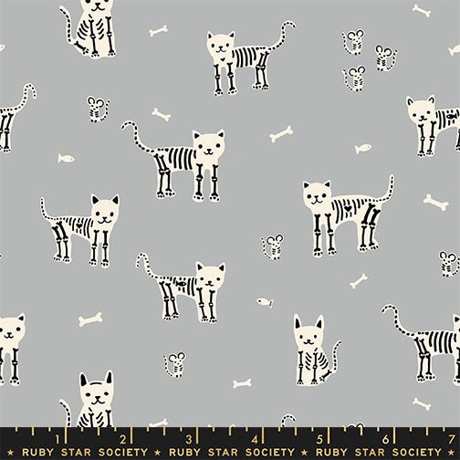 PRE-ORDER Boo Valley by Alexia Marcella Abegg- RS 4194 13 Steel - Half Yard- June 2027 - Modern Fabric Shoppe