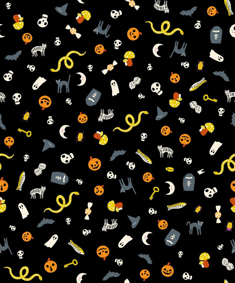 PRE-ORDER Boo Valley by Alexia Marcella Abegg- RS 4195 16 Black - Half Yard- June 2027 - Modern Fabric Shoppe
