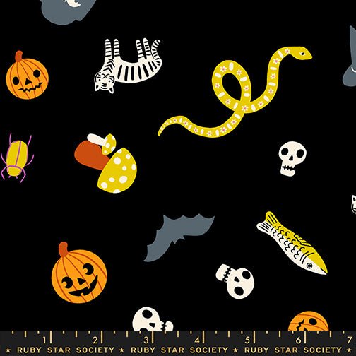 PRE-ORDER Boo Valley by Alexia Marcella Abegg- RS 4195 16 Black - Half Yard- June 2027 - Modern Fabric Shoppe
