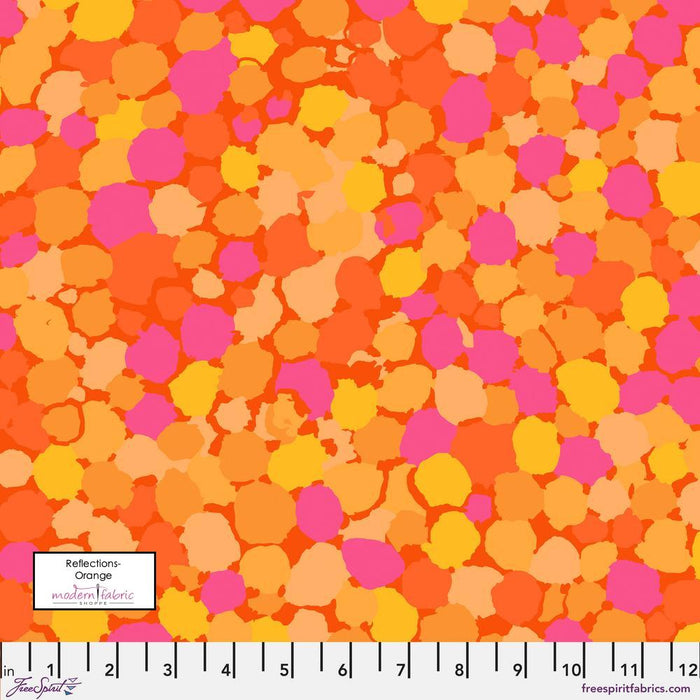 PRE-ORDER Brandon Mably- Reflections PWBM087.ORANGE- Half Yard - Modern Fabric Shoppe