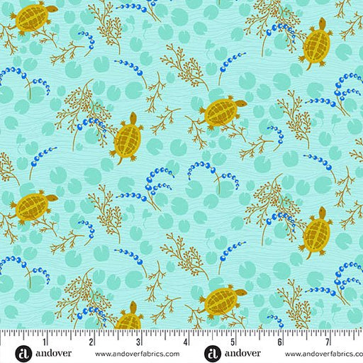 PRE - Order Camp Kitschy LaLa by Alison Glass - Canoe A - 1716 - B Duck Egg - Half Yard - October 2025 - Modern Fabric Shoppe