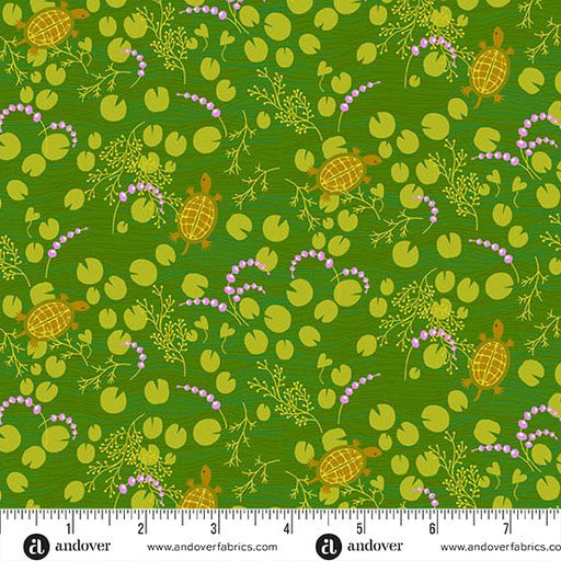 PRE - Order Camp Kitschy LaLa by Alison Glass - Canoe A - 1716 - G Forest - Half Yard - October 2025 - Modern Fabric Shoppe