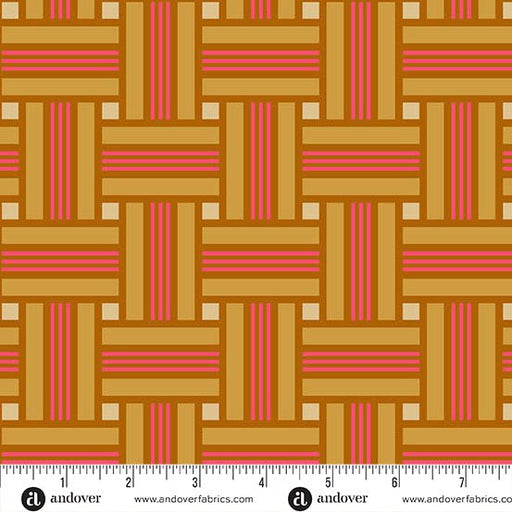 PRE - Order Camp Kitschy LaLa by Alison Glass - Lawn Chair A - 1717 - N Cider - Half Yard - October 2025 - Modern Fabric Shoppe