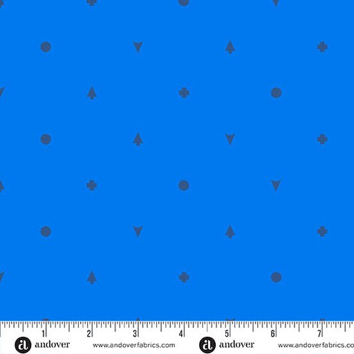 PRE - Order Camp Kitschy LaLa by Alison Glass - Symbolic A - 1718 - B Cobalt - Half Yard - October 2025 - Modern Fabric Shoppe