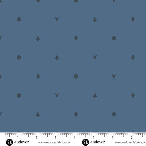 PRE - Order Camp Kitschy LaLa by Alison Glass - Symbolic A - 1718 - B1 Cobalt - Half Yard - October 2025 - Modern Fabric Shoppe