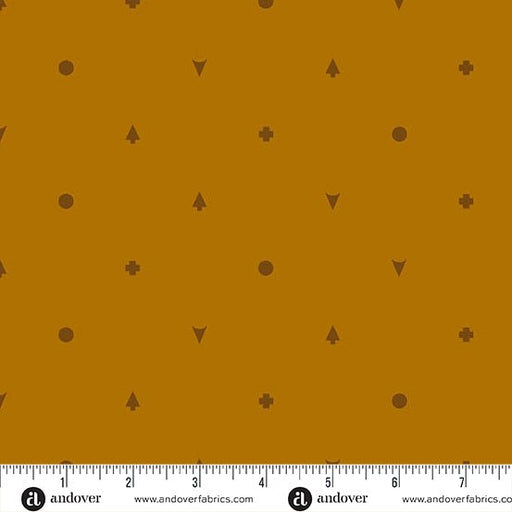 PRE - Order Camp Kitschy LaLa by Alison Glass - Symbolic A - 1718 - N Ginger - Half Yard - October 2025 - Modern Fabric Shoppe