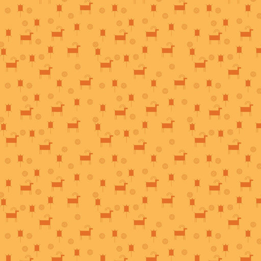 PRE - ORDER Canyon Country by Charley Harper - Canyon Glyphs CH - 435 Half Yard - March 2025 - Modern Fabric Shoppe