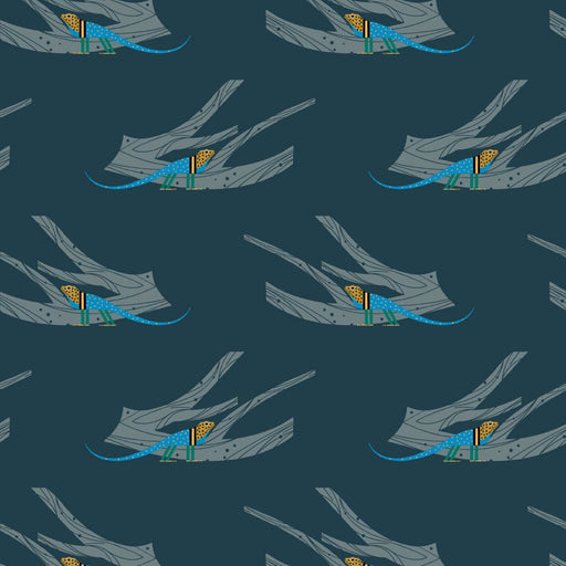 PRE - ORDER Canyon Country by Charley Harper - Canyon Iquanas CH - 433 Half Yard - March 2025 - Modern Fabric Shoppe