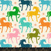 PRE - ORDER Carousel by Melody Miller - Fancy Horse RS 0099 11 - Natural - Half Yard - February 2025 - Modern Fabric Shoppe